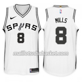 Maillot Homme San Antonio Spurs Patty Mills 8 Nike 2017-18 Blanc Swingman